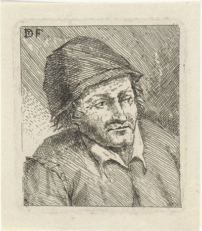 Busto de hombre con sombrero a la derecha de David Teniers (II)
