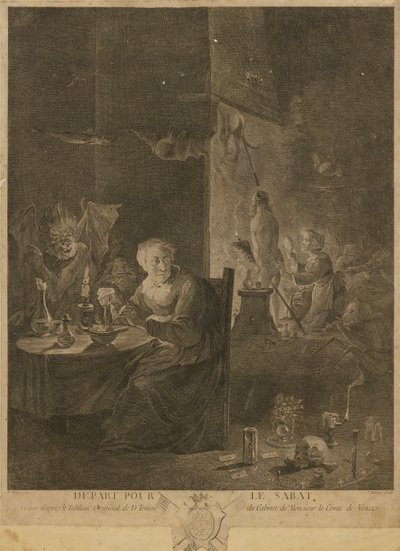Salida hacia Sabat de David Teniers