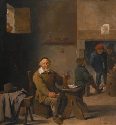 Un campesino en una posada de David Teniers the Younger