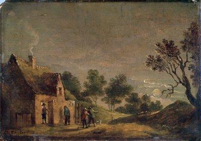Una taberna de noche, siglo XVII de David Teniers the Younger
