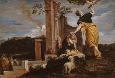 El sacrificio de Isaac por Abraham de David Teniers the Younger