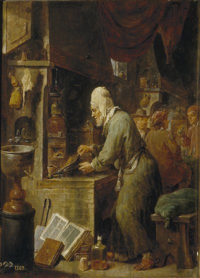 Un alquimista de David Teniers the Younger