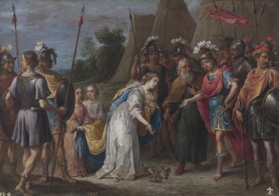 Armida ante Godofredo de Bouillon, 1628-1630 de David Teniers the Younger