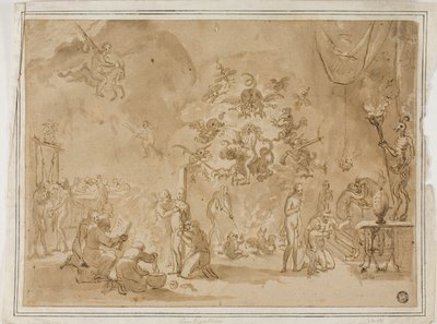 Escenario de brujería y adoración del diablo de David Teniers the Younger