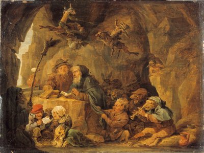 La tentación de San Antonio, c. 1650 de David Teniers the Younger