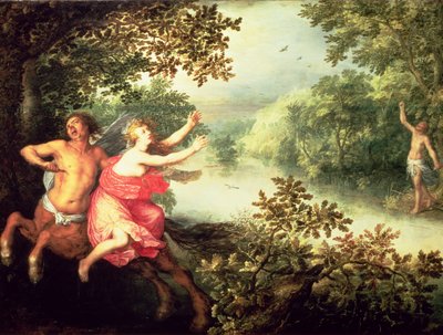 Hércules, Deyanira y el centauro Neso, 1612 de David Vinckboons