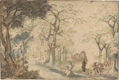 Paisaje con Eliseo Burlado de David Vinckboons