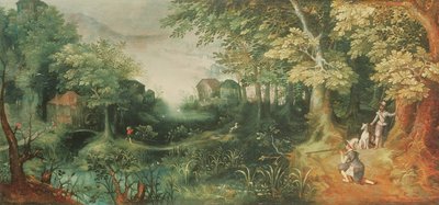 Paisaje con cazadores de David Vinckboons