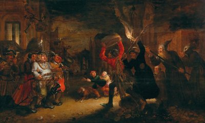 La lucha entre el Carnaval y la Cuaresma, principios del siglo XVII de David Vinckboons