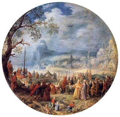 El sermón de Cristo en el lago de Genesaret de David Vinckboons