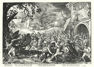 La Lucha de Hombres y Animales contra la Muerte y el Tiempo de David Vinckboons