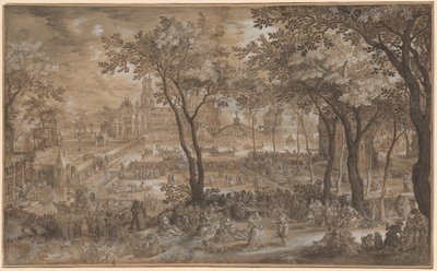 Fiesta veneciana en un jardín de castillo de David Vinckboons