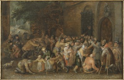 Distribuyendo limosnas, c.1610 de David Vinckeboons