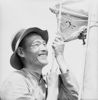 Retrato de cabeza y hombros de un sampedrano en Weihaiwei de David Watkin Waters