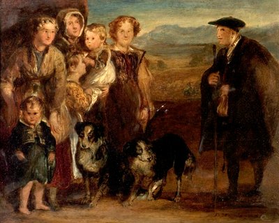 Una familia de las tierras altas, 1823 de David Wilkie