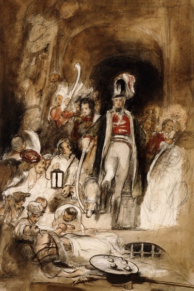 Estudio para "Sir David Baird descubriendo el cuerpo de Tipu Sahib", 1838 de David Wilkie