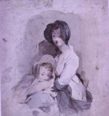 Un Estudio del Bebé en el Niño del Amanecer de David Wilkie