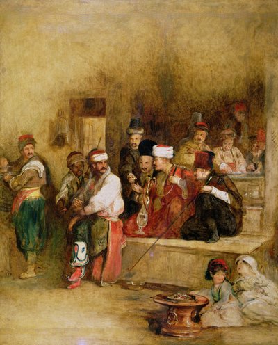 Un mensajero tártaro narrando la noticia de la victoria de San Juan de Acre, 1840 de David Wilkie