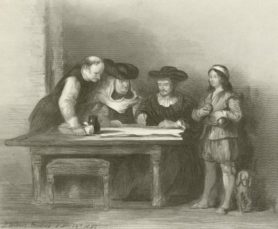 Colón en el Convento de La Rábida de David Wilkie