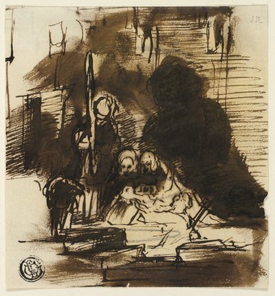 Encontrando las Regalias Escocesas (recto), y Estudio, Reina Victoria y Primer Parlamento (verso) de David Wilkie