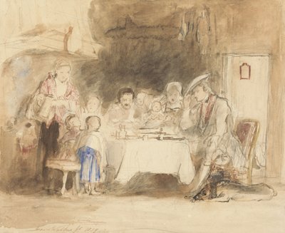 Gracia antes de la Comida, 1839 de David Wilkie