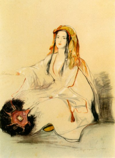 Lady Hester Stanhope con vestido oriental de David Wilkie