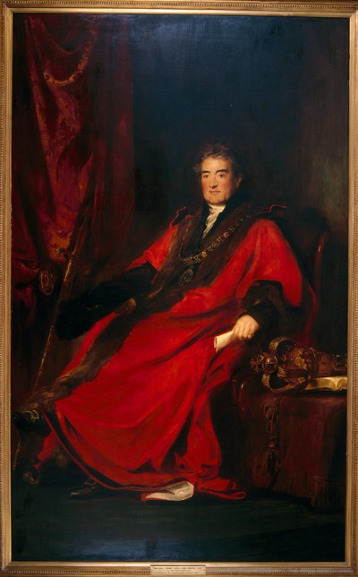 Matthias Prime Lucas, alcalde 1827 y presidente del Hospital de St. Batholomew de David Wilkie