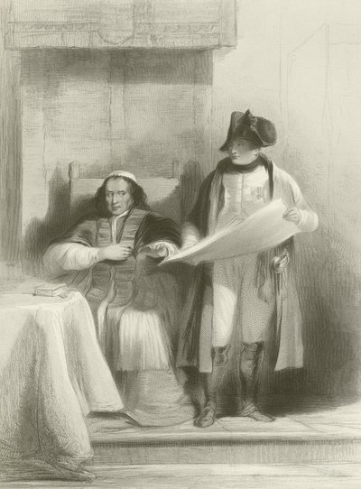 Napoleón y el Papa en Fontainebleau de David Wilkie