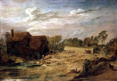 Lavado de ovejas en Wiltshire de David Wilkie