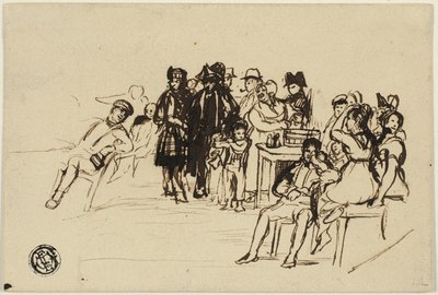 Estudio para el Grupo Derecho de David Wilkie