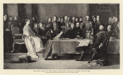 El primer consejo de Su Majestad la Reina, Palacio de Kensington, 20 de junio de 1837 de David Wilkie