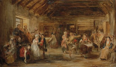 La boda del penique, un boceto, 1830 de David Wilkie