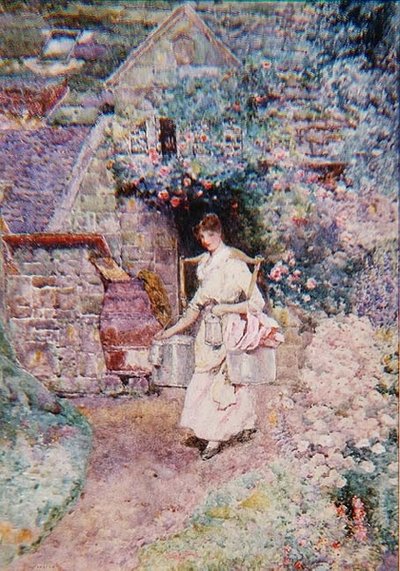 La lechera, o una vieja cabaña de Surrey de David Woodlock
