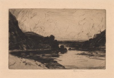 En el Ourtha, 1907 de David Young Cameron