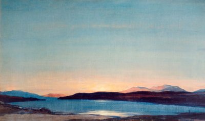 Atardecer, Loch Rannoch, 1923 de David Young Cameron