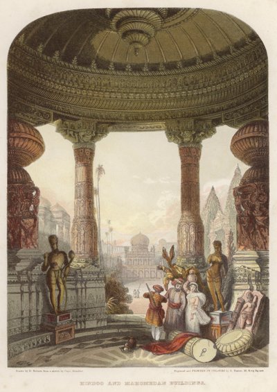 Edificios hindúes y mahometanos de David after Roberts