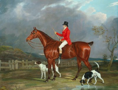 Un cazador y perros, 1824 de David of York Dalby