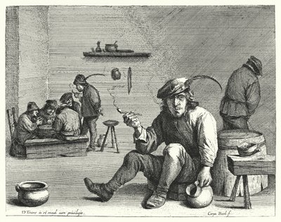 El Fumador de David the Younger (after) Teniers