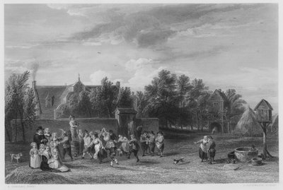 La Fiesta del Pueblo, del cuadro en la Colección Real de David the Younger (after) Teniers