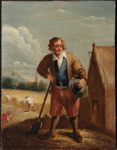 Una alegoría de los cuatro elementos: Tierra (óleo sobre tabla) de David the Younger (follower of) Teniers