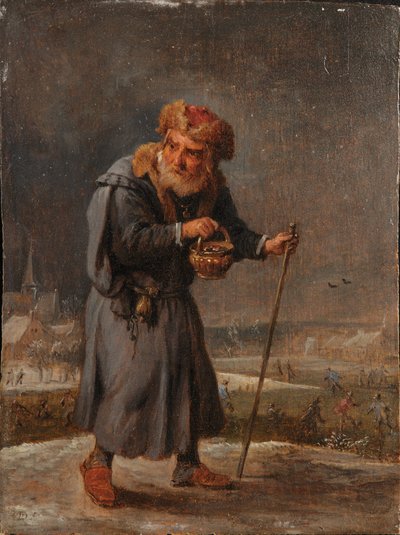 Una alegoría de las cuatro estaciones: Invierno de David Teniers the Younger