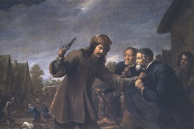 Ataque a un pueblo, 1648 de David Teniers the Younger