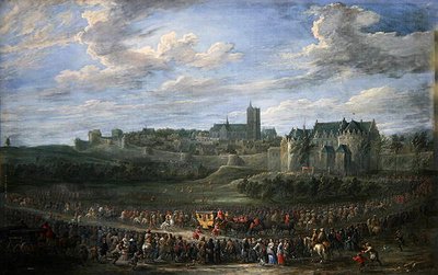Entrada de una princesa en Bruselas de David Teniers the Younger
