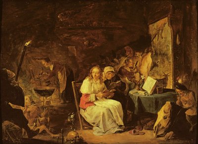 Escena de encantamiento de David Teniers the Younger