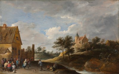 Paisaje con campesinos bailando, c.1645-50 de David Teniers the Younger