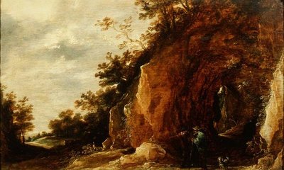 Paisaje con Viajeros de David Teniers the Younger