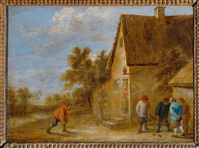 Les Joueurs de boules ... de David the Younger Teniers