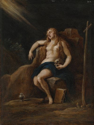 María Magdalena en el desierto, después de Jacopo Palma, Il Giovane de David Teniers the Younger