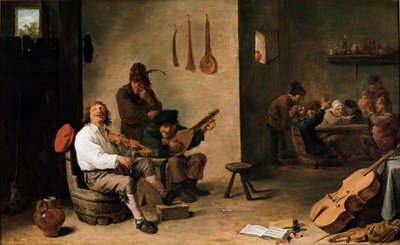Músicos en una taberna de David Teniers the Younger