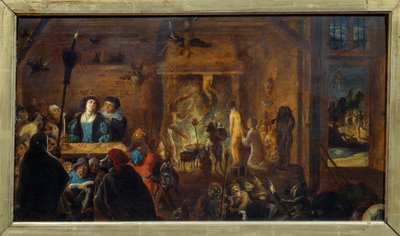 Escena de sabbat. Pintura de David II Teniers, llamado el Joven (1610-1690) de David Teniers the Younger